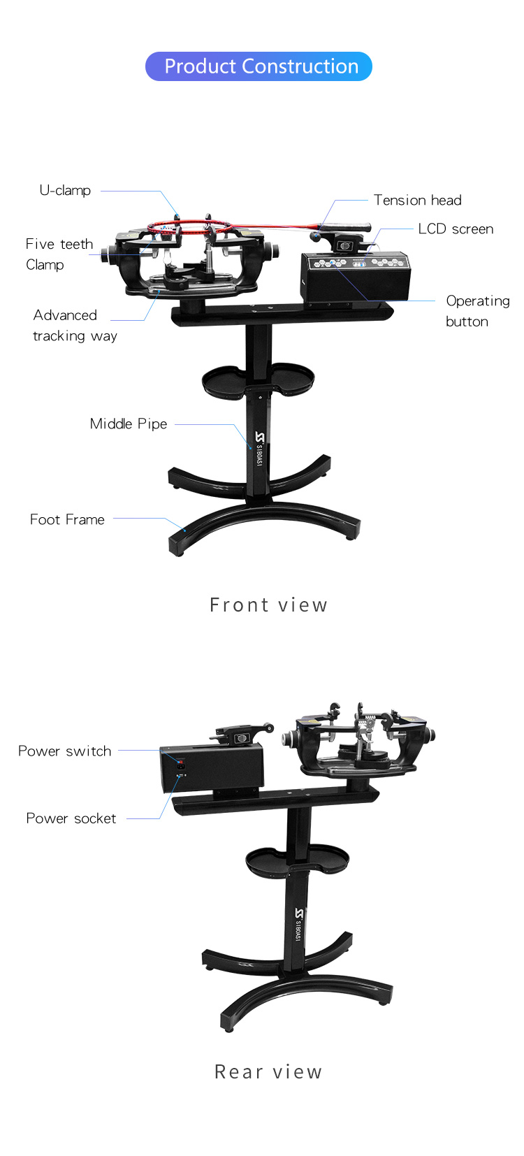 SS-S516 Badminton Racket Stringing Machine