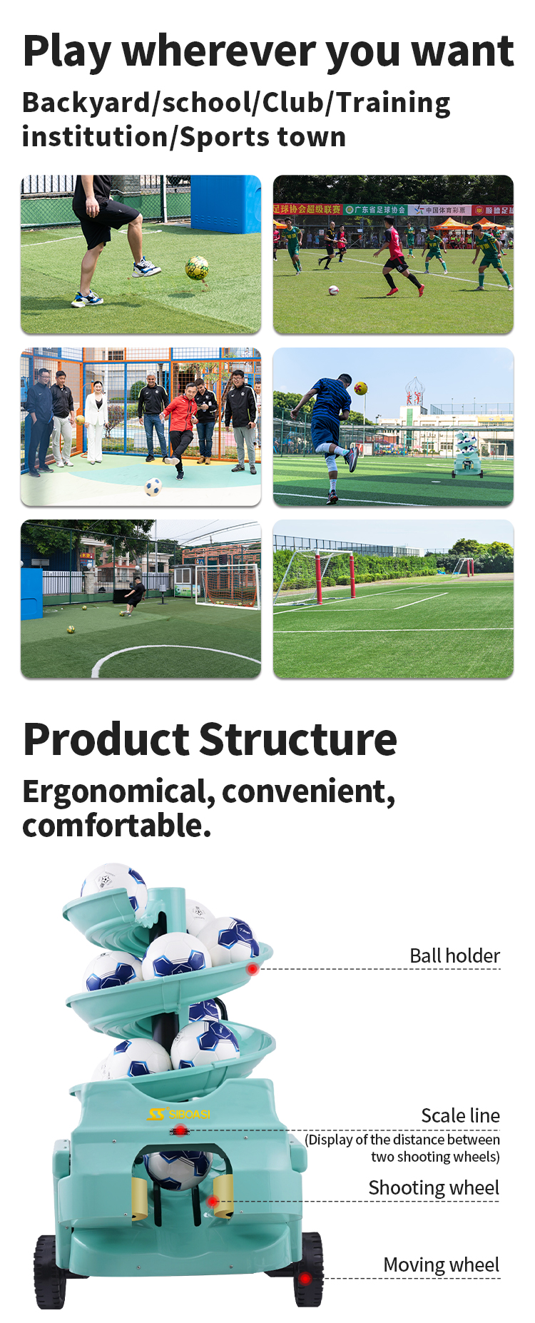 SS-F6526 Football Training Machine