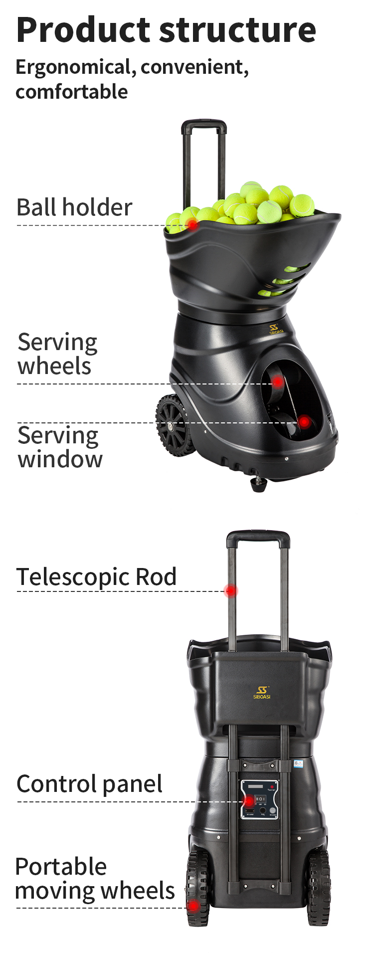 SS-T4015 Tennis Ball Machine - 11