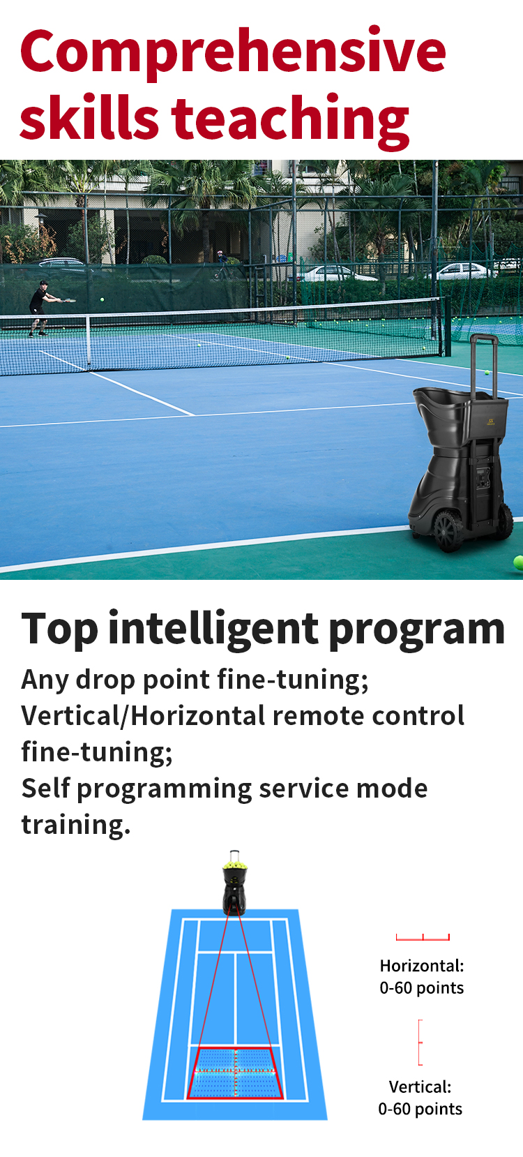 SS-T4015 Tennis Ball Machine - 4
