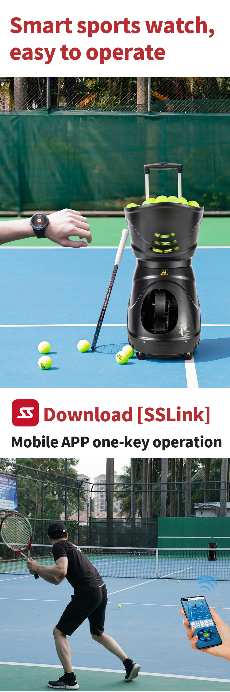 SS-T4015 Tennis Ball Machine - 7