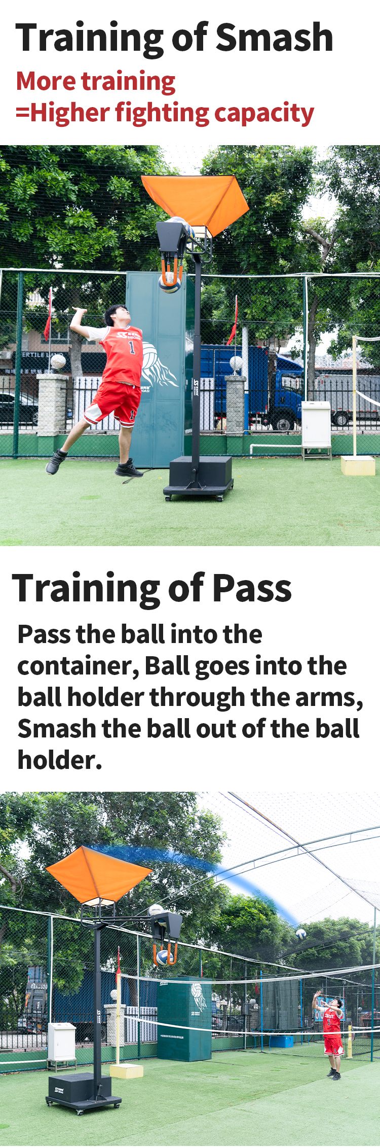 SS-V2101L Volleyball Training Machine - 4