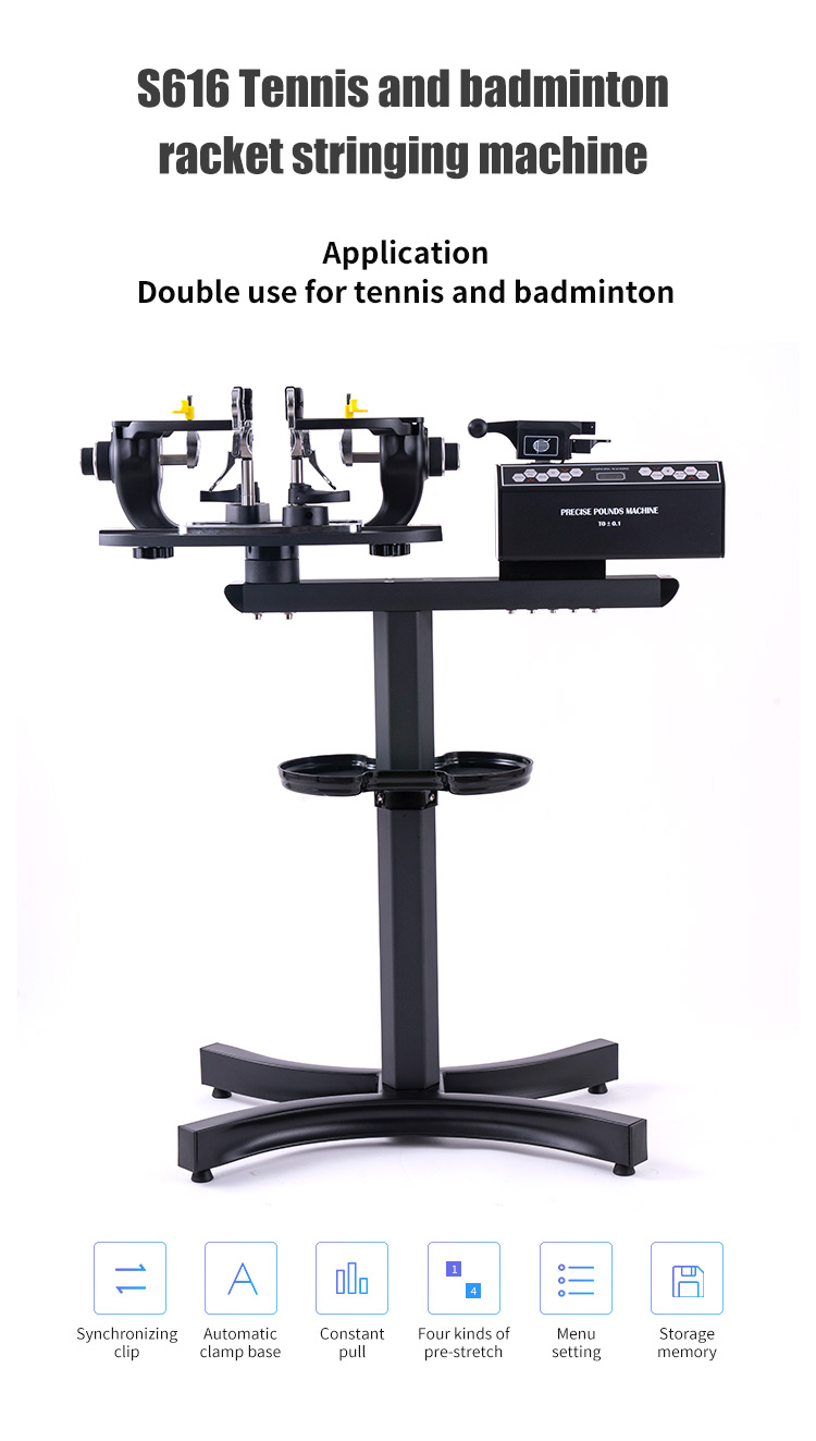 SS-S616 Tennis And Badminton Racket Stringing Machine