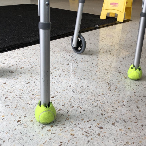Cómo usar correctamente las pelotas de tenis en un andador